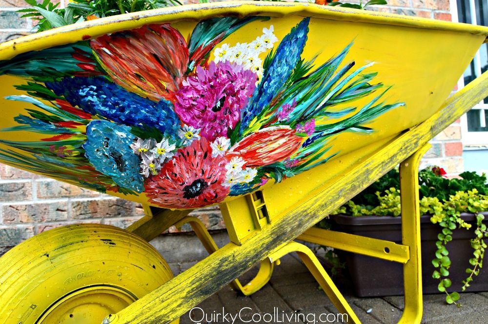 Turning an Old and Rusty Wheelbarrow Into a Flower Planter : 11 Steps ... Turning an Old and Rusty Wheelbarrow Into a Flower Planter : 11 Steps ...