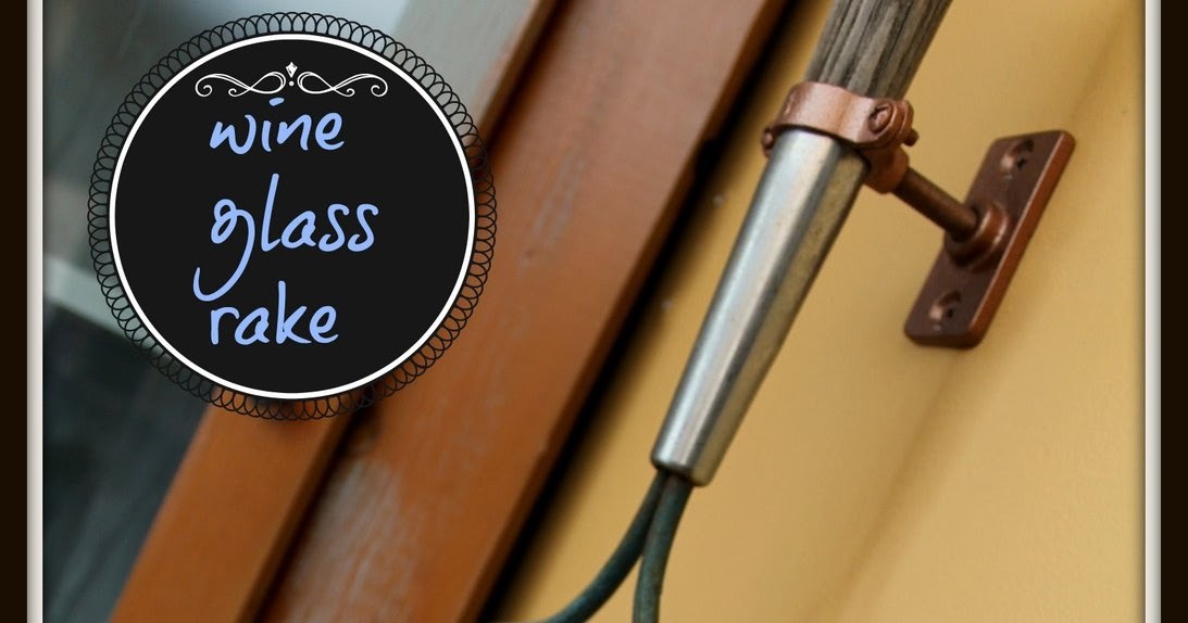 ART IS BEAUTY: Wine Glass holder from Vintage Rake ART IS BEAUTY: Wine Glass holder from Vintage Rake