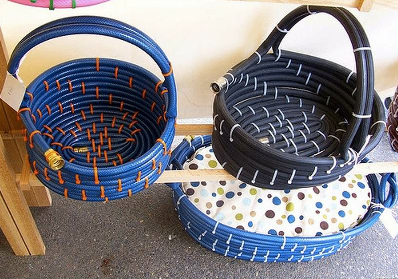 Upcycle Us: Upcycling garden hose into baskets Upcycle Us: Upcycling garden hose into baskets