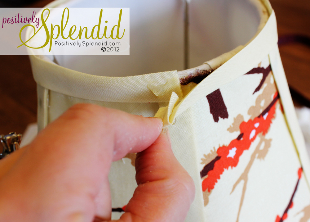 How to Recover a Lampshade - Positively Splendid {Crafts, Sewing ... How to Recover a Lampshade - Positively Splendid {Crafts, Sewing ...
