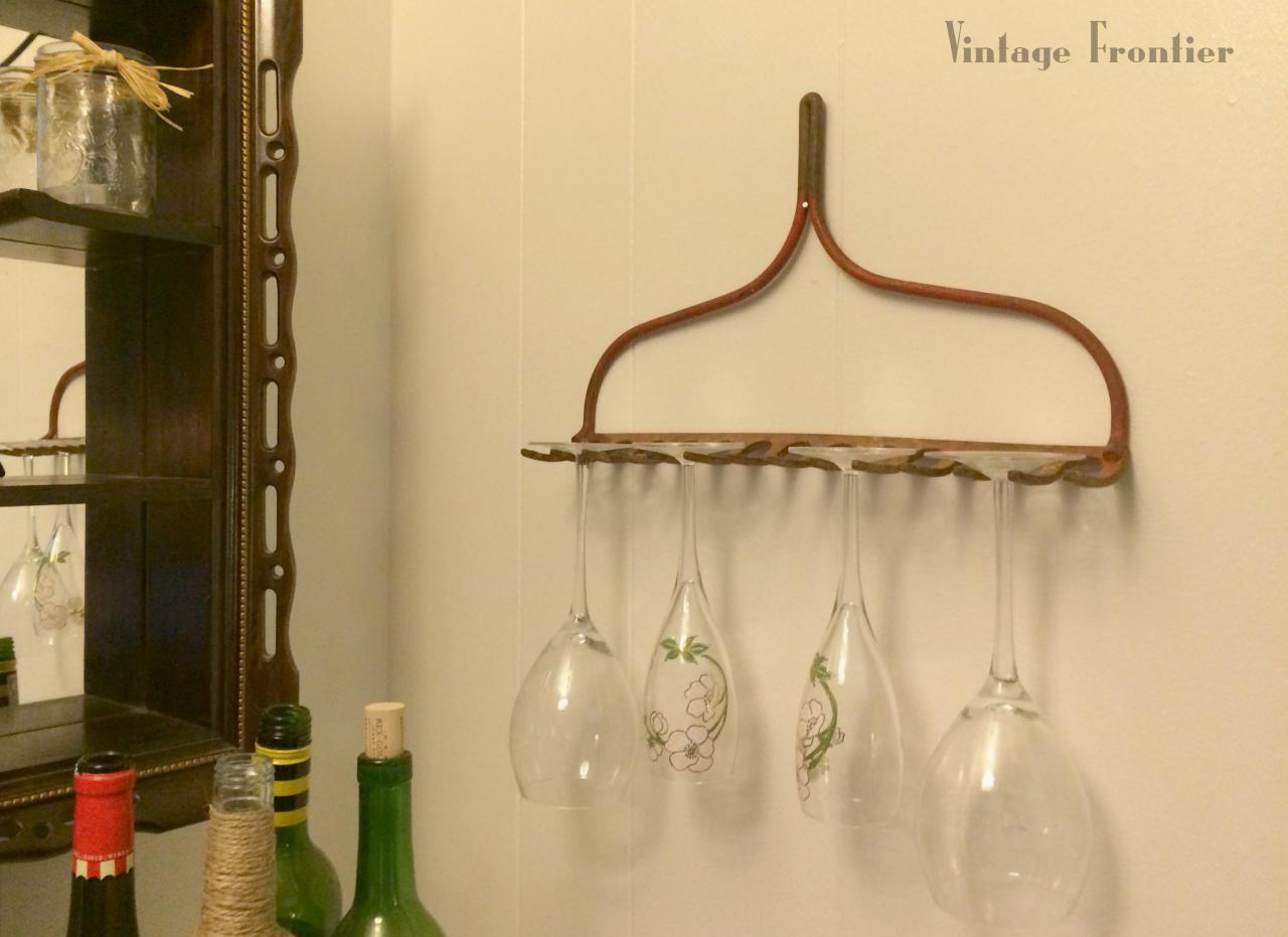 Five Minute Friday Old Rake Wine Glass Storage. | VINTAGE FRONTIER Five Minute Friday Old Rake Wine Glass Storage. | VINTAGE FRONTIER